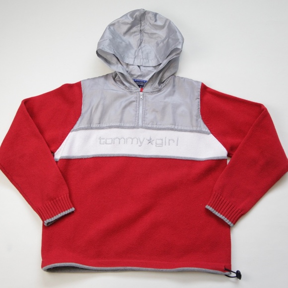 Tommy Girl by Tommy Hilfiger Knit Red Sweater - Picture 1 of 7